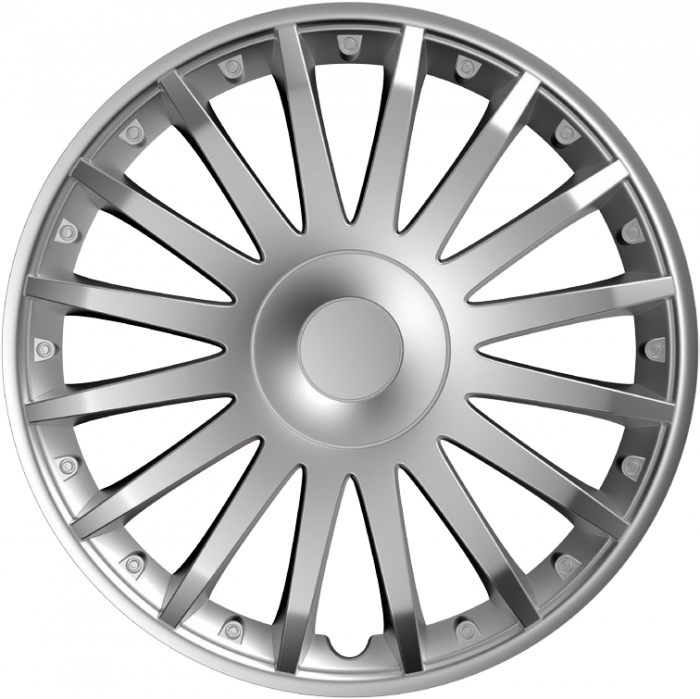 Capace roti auto Crystal 4buc - Argintiu - 14'' [3]