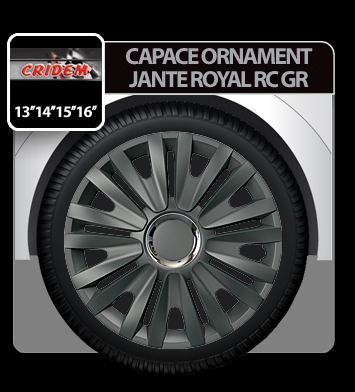 Capace roti auto Royal RC GR 4buc - Grafit - 14'' [2]