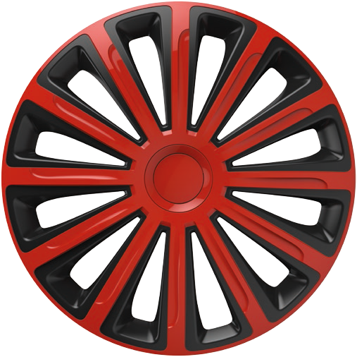 Capace roti auto Trend RB 4buc - Rosu/Negru - 16'' - Resigilat [3]