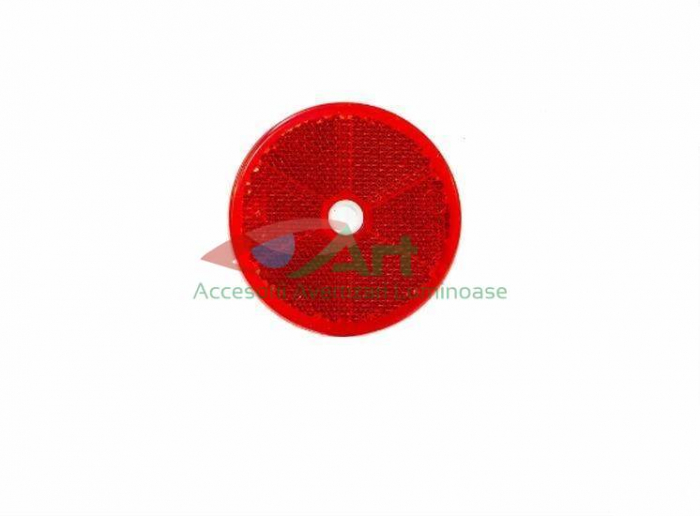 Catadioptru rotund cu gaura rosu fi60 DOB-033C Fristom [5]