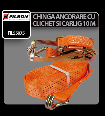 Chinga ancorare cu clichet si carlig Filson 1buc - 10m [6]