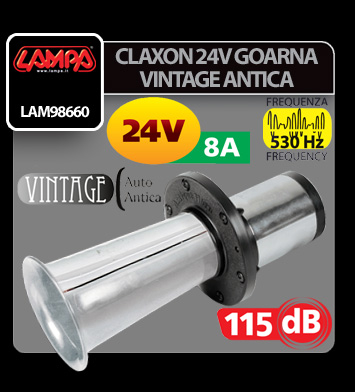 Claxon goarna Vintage 24V, 8A [3]