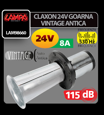 Claxon goarna Vintage 24V, 8A [9]