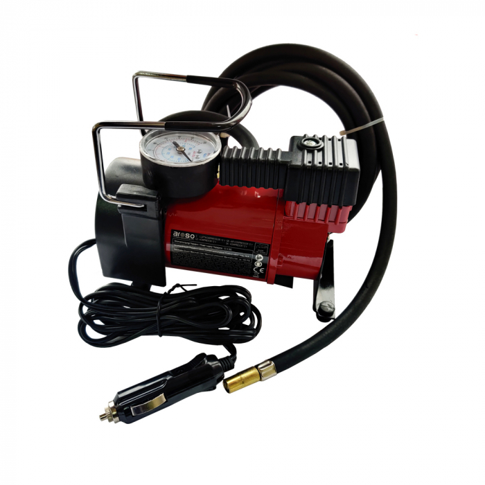 Compresor aer carcasa metal 7Bar 12V Aroso [3]