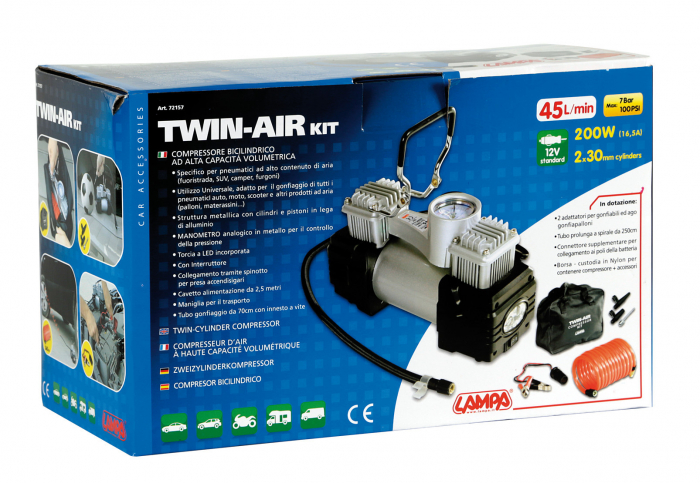 Compresor aer dublu pentru SUV Twin-Air 12V 200W [15]
