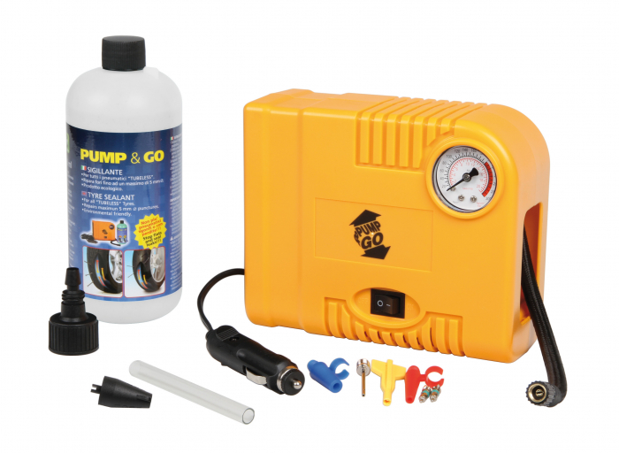 Compresor aer Pump&Go 12V si kit etansare pneuri [7]