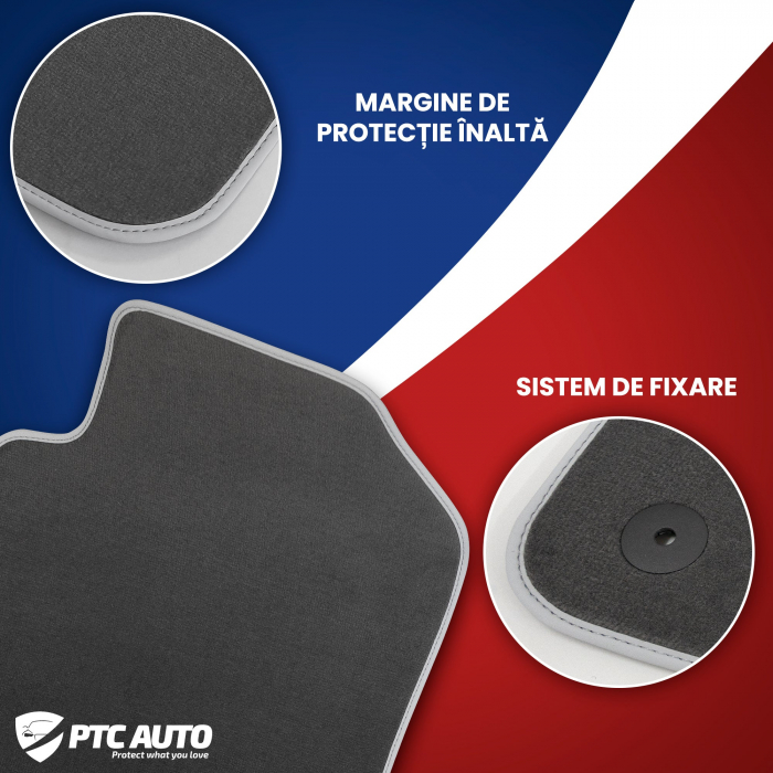 Covorase auto mocheta (gri) Seat Exeo, caroserie Combi, fabricatie 2009 - 2013 #1 [2]