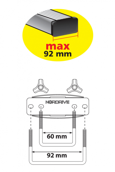Cutie bagaje ABS D-Box 430 Litri Nordrive - Gri embosat [12]