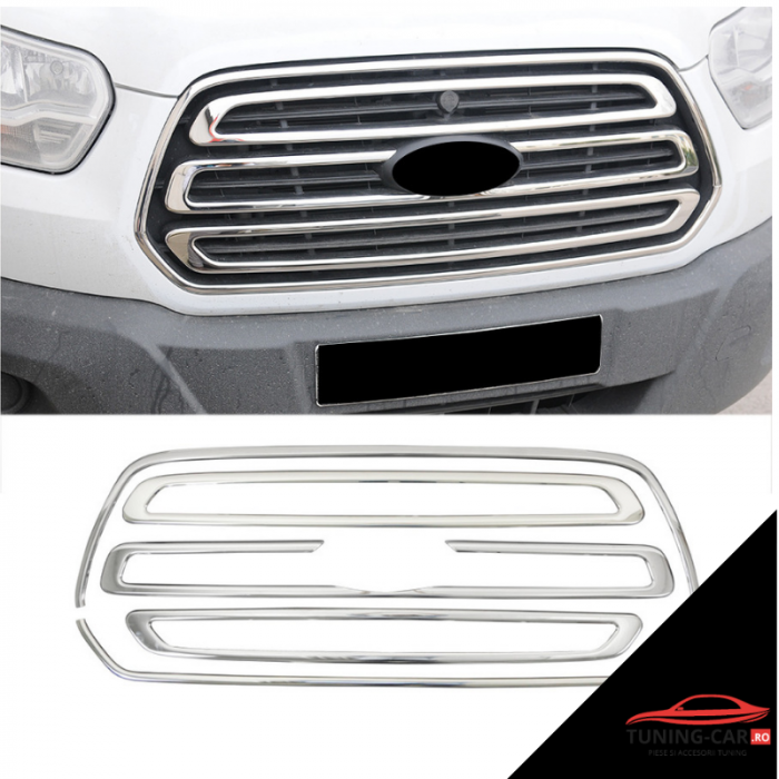 Decor Grila Inox Ford Transit 2014-2019 [6]