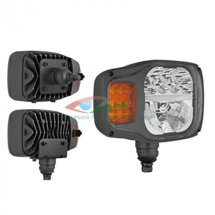 Far cu lampa semnalizare LED mufa DT04-6P dreapta [3]