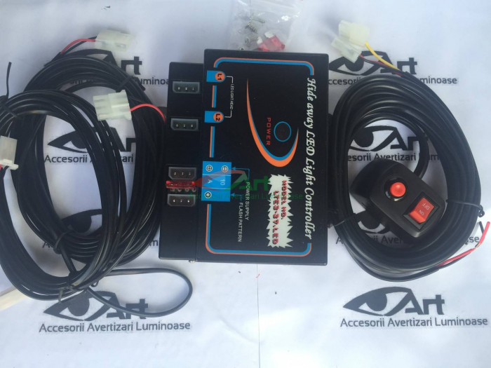 Flash cu BLITZ -LED- profesionale 24 V-Galbene(Portocaliu) KH24 [10]