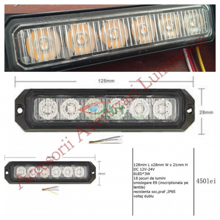 Flashuri cu 6 LED si lupa profesionale SLIM [8]