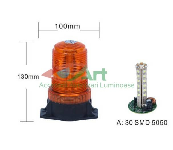 Girofar 30led 5050 - 10V-110V [2]