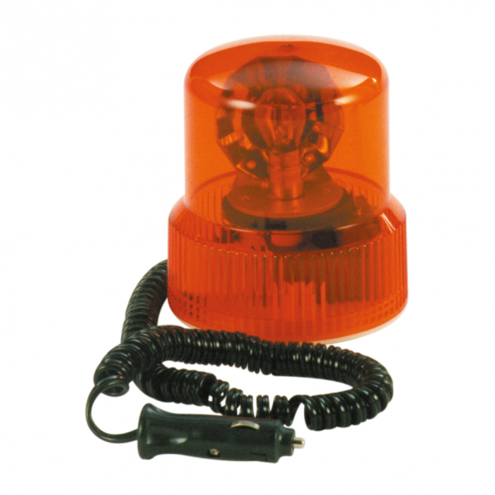 Girofar galben cu magnet, cu bec 21W 12V [3]