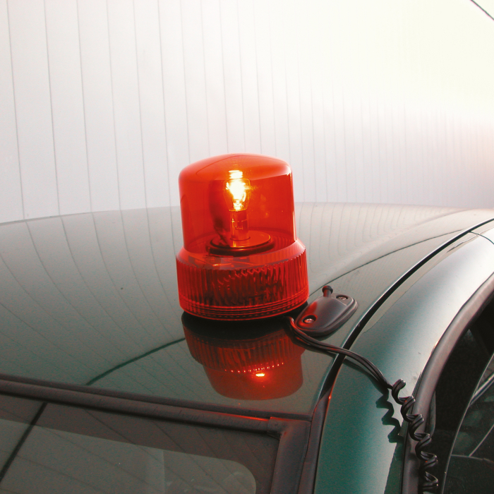 Girofar galben cu magnet, cu bec 21W 12V [2]