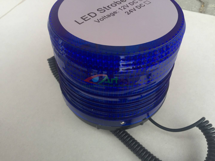 Girofar LED Albastru 12v [5]