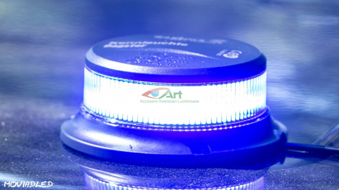 Girofar LED albastru FI112 Raptor magnetic/fix [4]