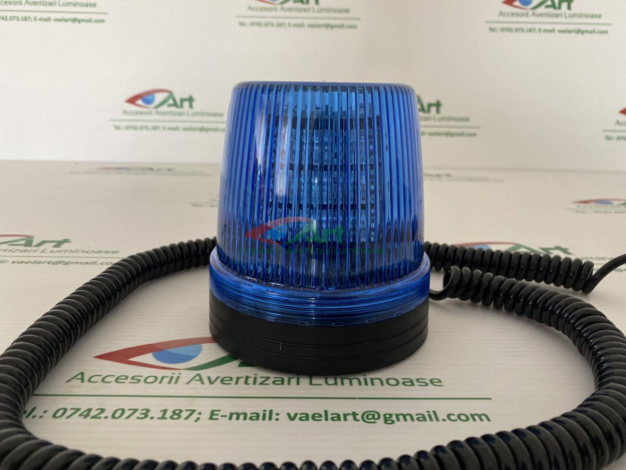 Girofar led MTX albastru magnetic [8]