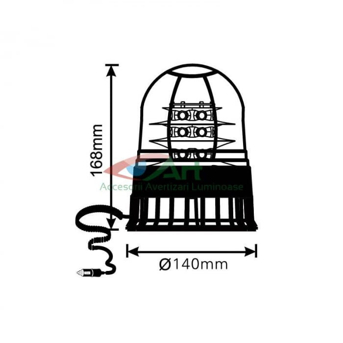Girofar LED prindere magnetica 36W [8]