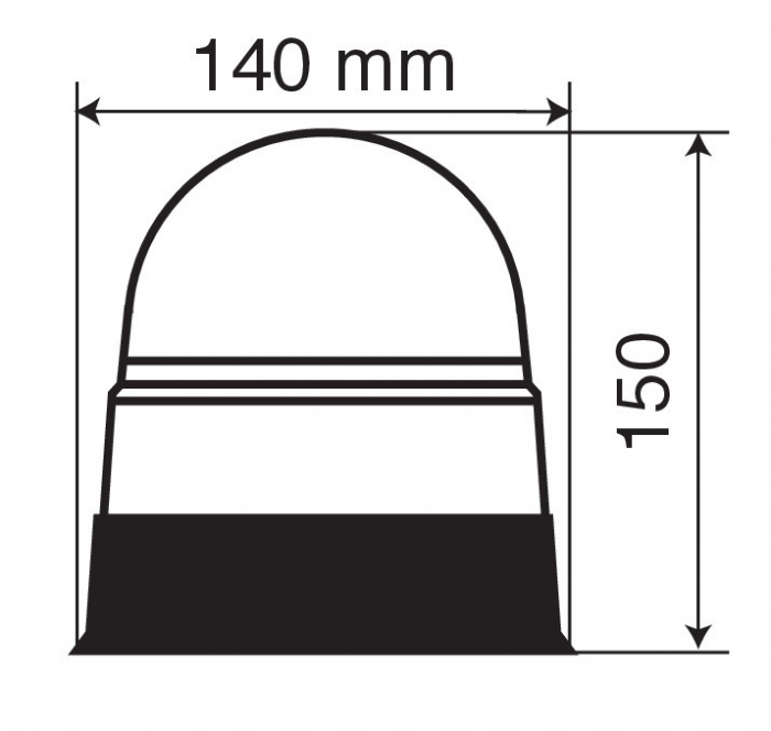 Girofar stroboscopic galben LED 12/24V RL-5 [10]