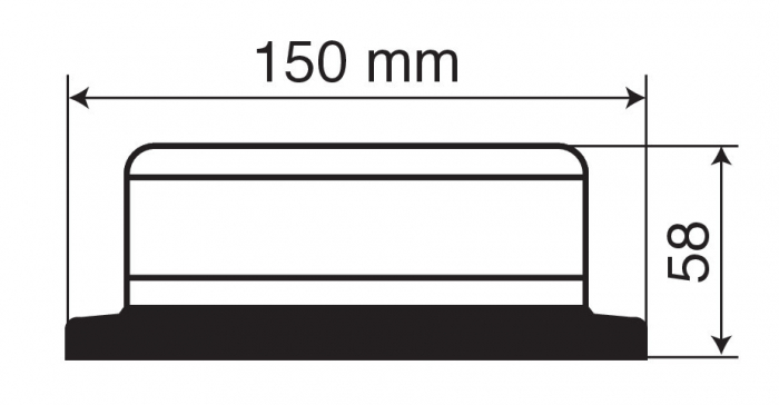 Girofar stroboscopic galben LED 12/24V RL-6 [9]