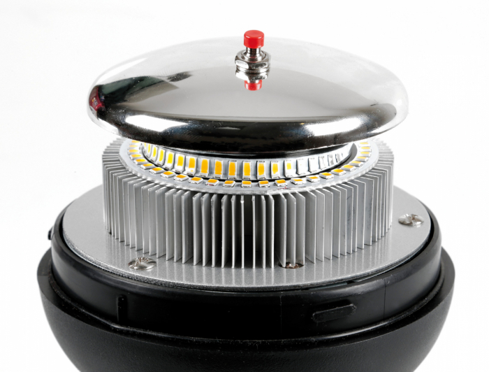 Girofar stroboscopic galben LED cu fixare DIN 12/24V RL-9 [12]