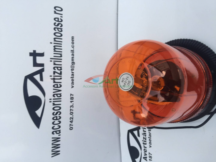 Girofar ventuza/magnet/prindere fixa H1 12v/24v [2]
