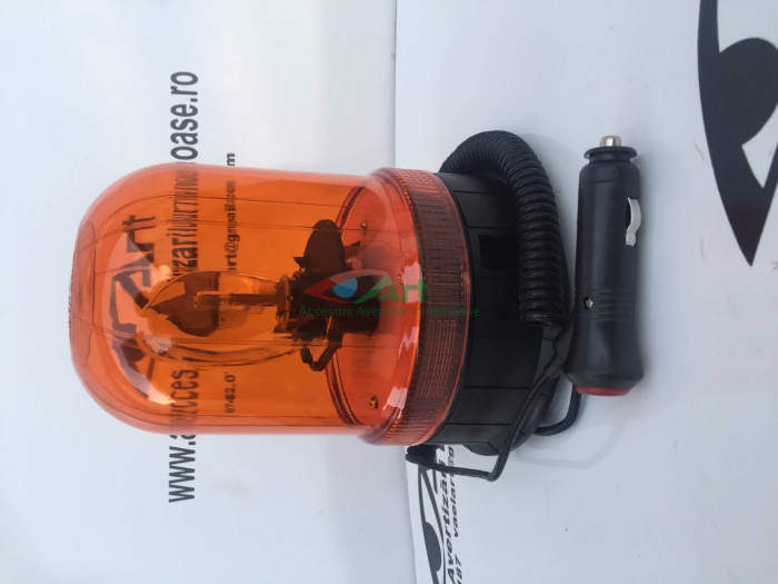 Girofar ventuza/magnet/prindere fixa H1 12v/24v [8]