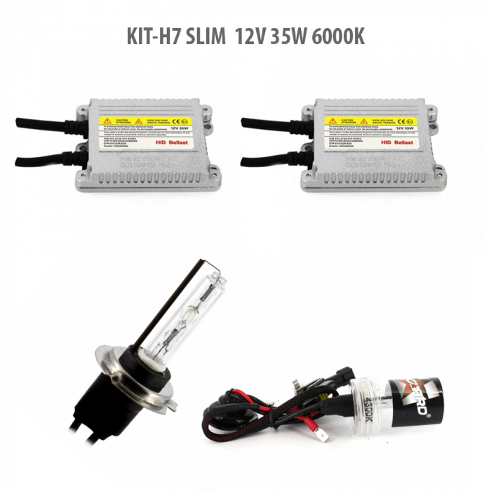 H7 SLIM  12V 35W 6000K [2]
