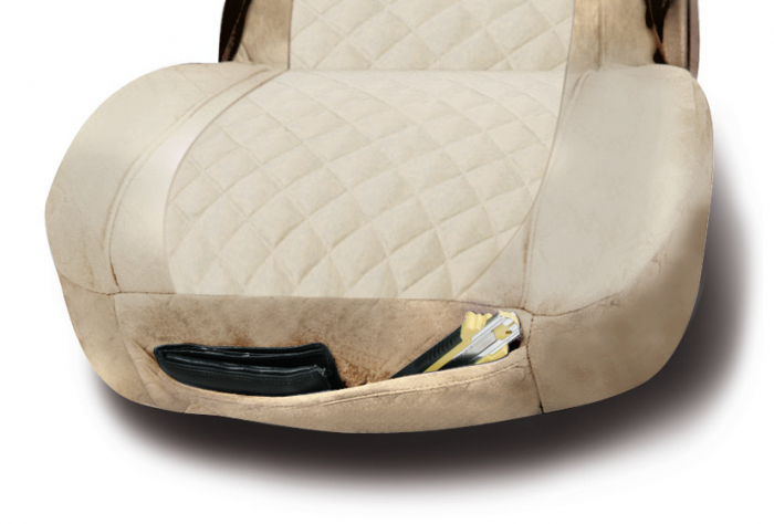 Husa scaun camion Lolita poliester/imit. piele 1buc - Crem [3]