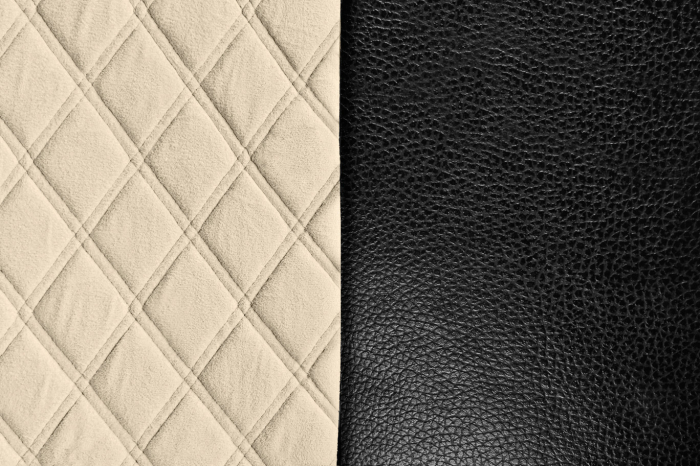 Husa scaun camion Mirian piele capri./imit. piele 1buc - Negru/Crem [2]