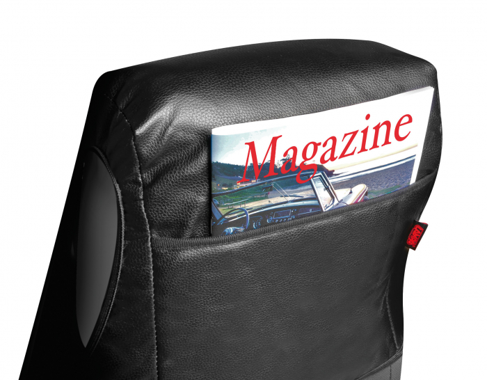 Husa scaun camion Mirian piele capri./imit. piele 1buc - Negru/Crem [3]