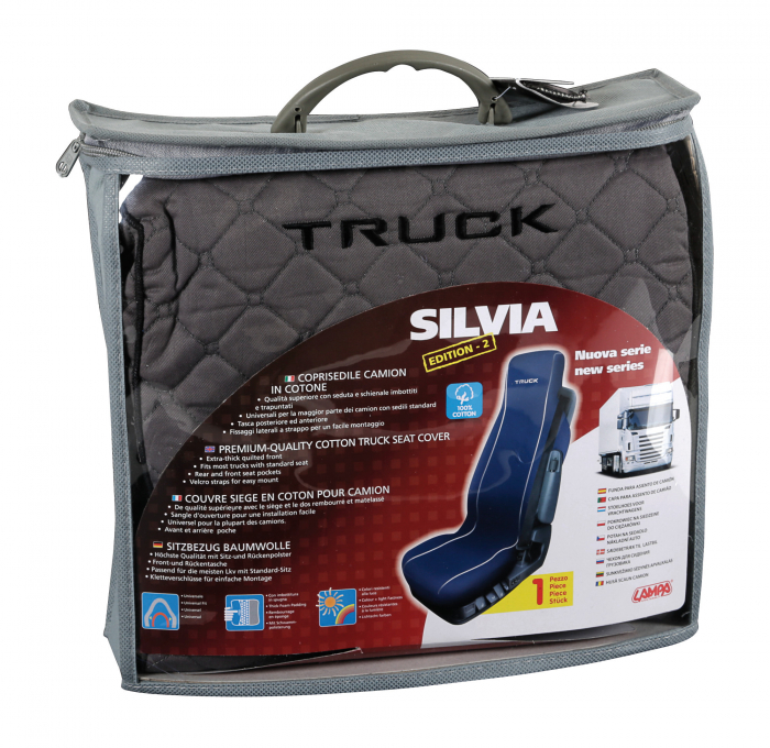 Husa scaun camion Silvia bumbac 1buc - Gri [7]