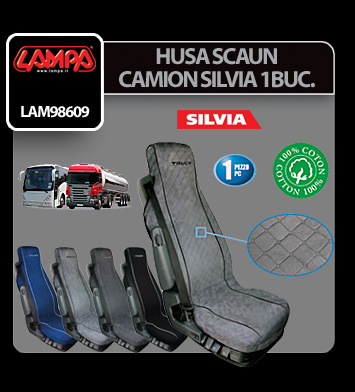 Husa scaun camion Silvia bumbac 1buc - Albastru [4]