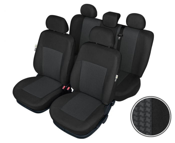 Huse scaun Bonn Super AirBag L 9buc - Negru/Gri [6]