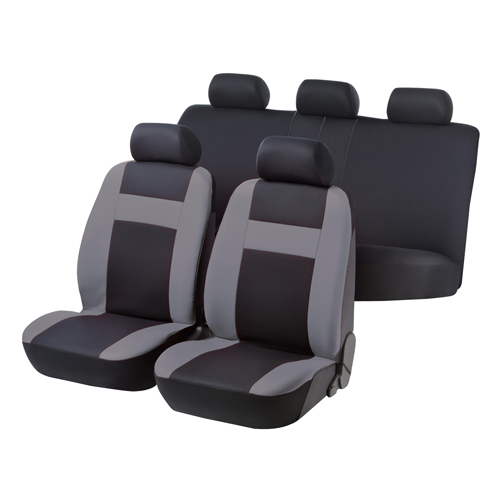 Huse scaun Car Comfort 12buc - Negru/Gri [2]