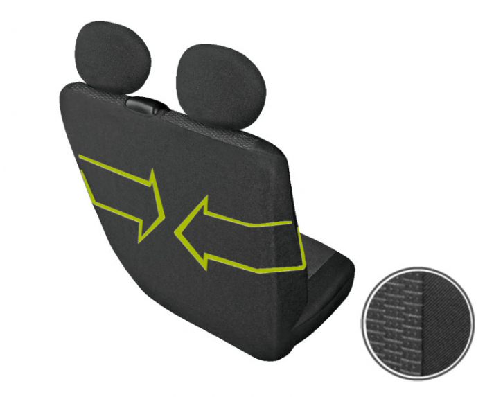 Huse scaun furgoneta de transport Ares DV2-M - 2Locuri [3]