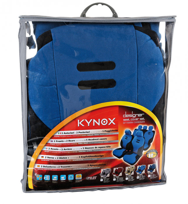 Huse scaun Kynox 9buc - Albastru [3]
