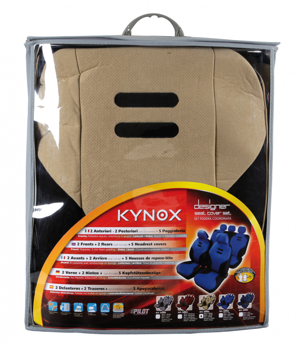 Huse scaun Kynox 9buc - Bej [2]