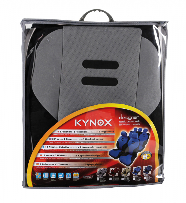 Huse scaun Kynox 9buc - Gri [11]