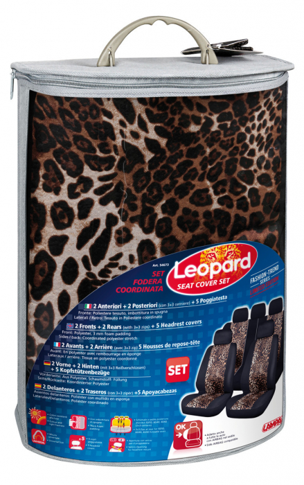Huse scaun Leopard 9buc [3]