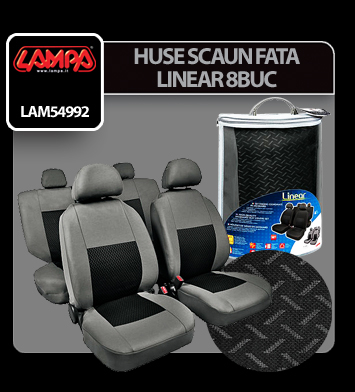 Huse scaun Linear set 8buc jacquard high-quality - Gri [8]