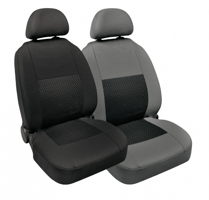 Huse scaun Linear set 8buc jacquard high-quality - Negru [3]