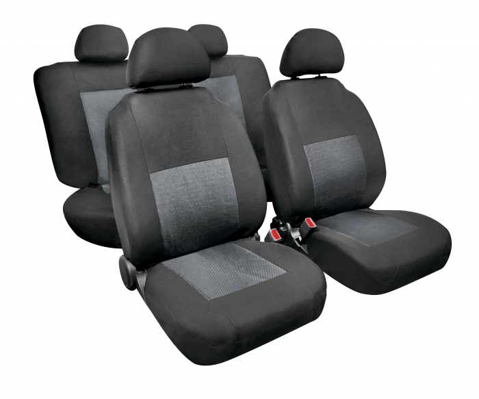 Huse scaun Sport 8buc jacquard high-quality - Gri [5]