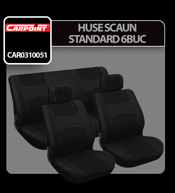 Huse scaun Standard 6buc Carpoint - Negru [4]
