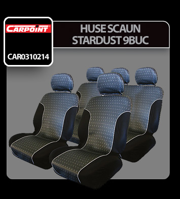 Huse scaun Stardust 9buc - Gri/Negru [2]