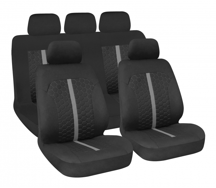 Huse scaun Stinger 9buc Negru/Gri [4]