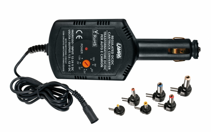 Incarcator auto, transformator DC/DC 12/24V - 2000mA [3]