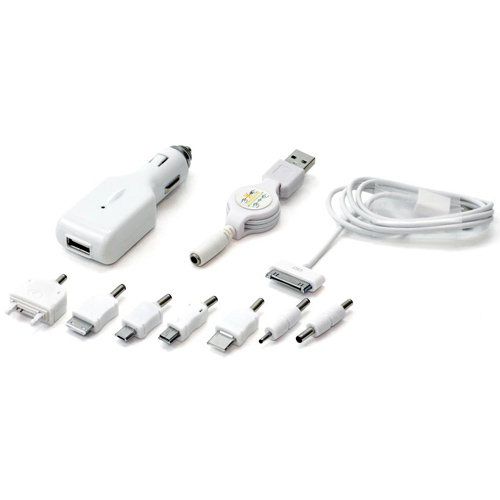 Incarcator auto USB 12/24V 700mA cu cablu 7 in 1 [5]