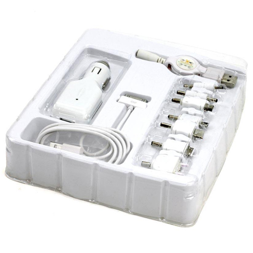 Incarcator auto USB 12/24V 700mA cu cablu 7 in 1 [2]
